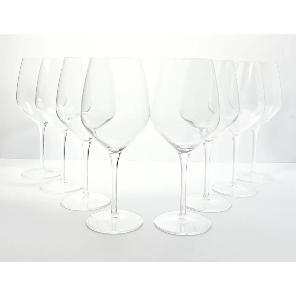 Luigi Bormioli “Atelier” Set of 8 Cabernet Wine Glasses 9 1/2” 23.75oz Signed